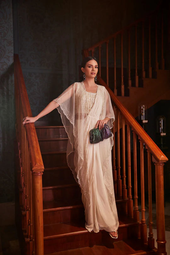 Chaand Sifarish-Pre Draped Saree